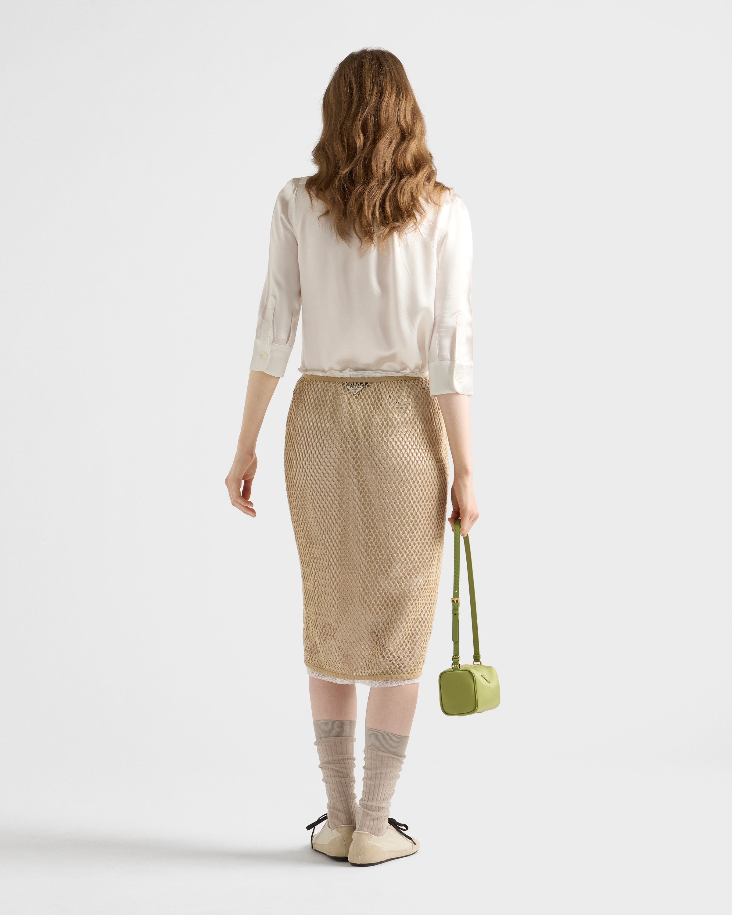 Cotton mesh skirt - 5