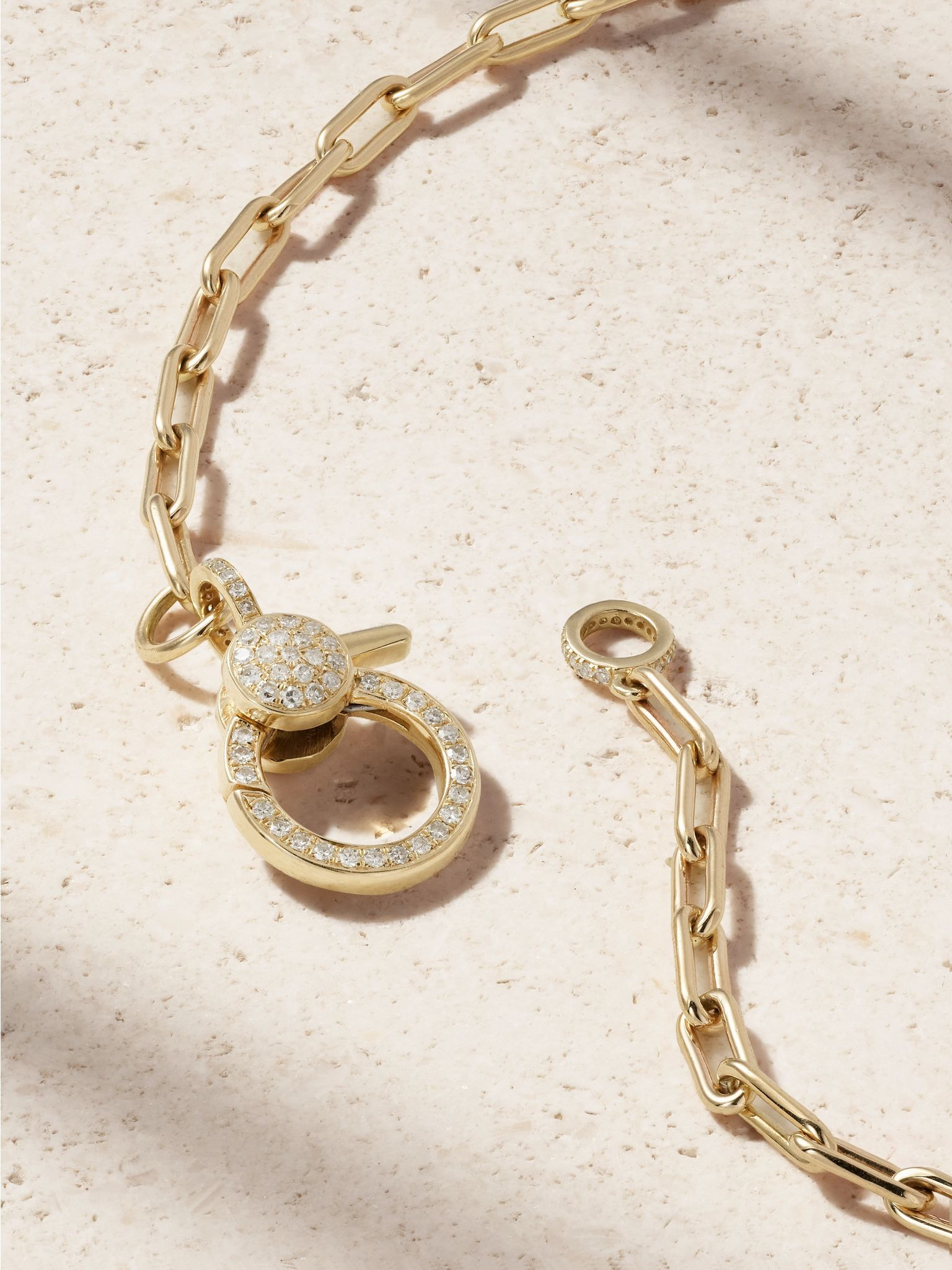 14-karat gold diamond necklace Gold - 3