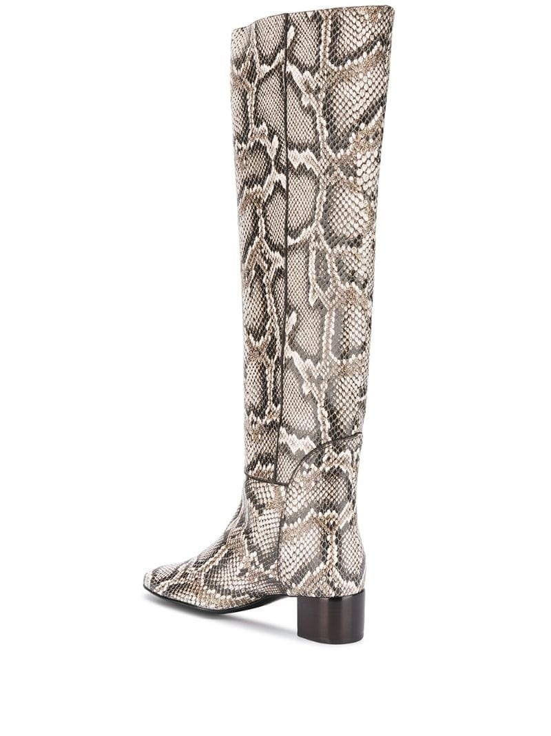 Doreen snakeskin effect boots - 3