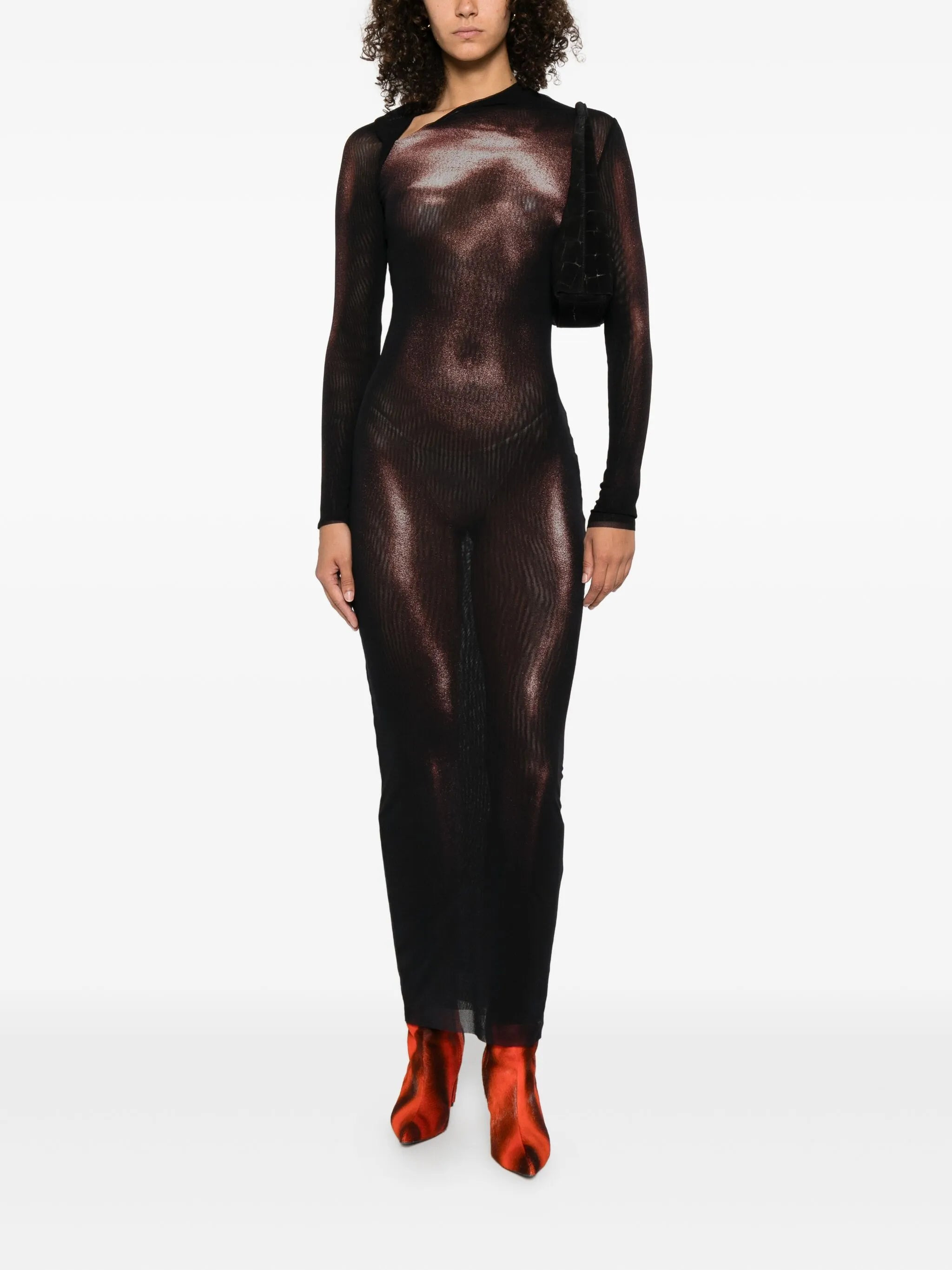 Jean Paul Gaultier Body-print Long Dress - 2