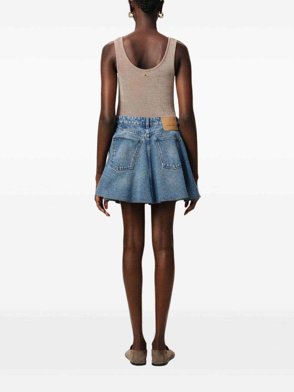 flared miniskirt - 4