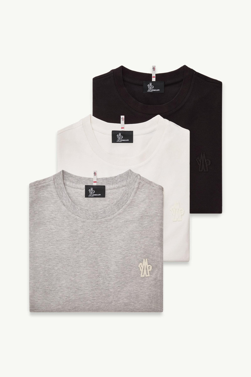 Logo Patch Cotton Blend T-Shirt (Three Pack) 1