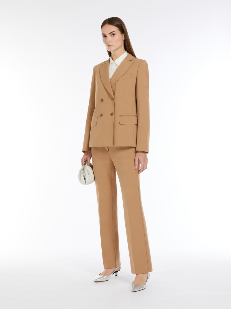 WEEKEND Max Mara GUELFI Double-breasted jersey blazer outlook
