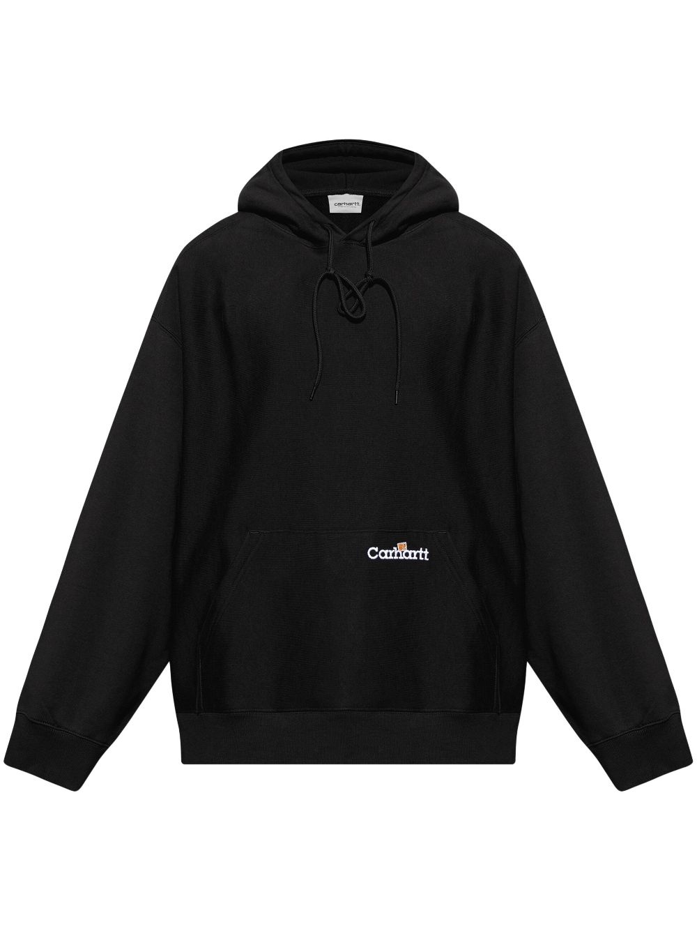 logo-embroidered hoodie - 1