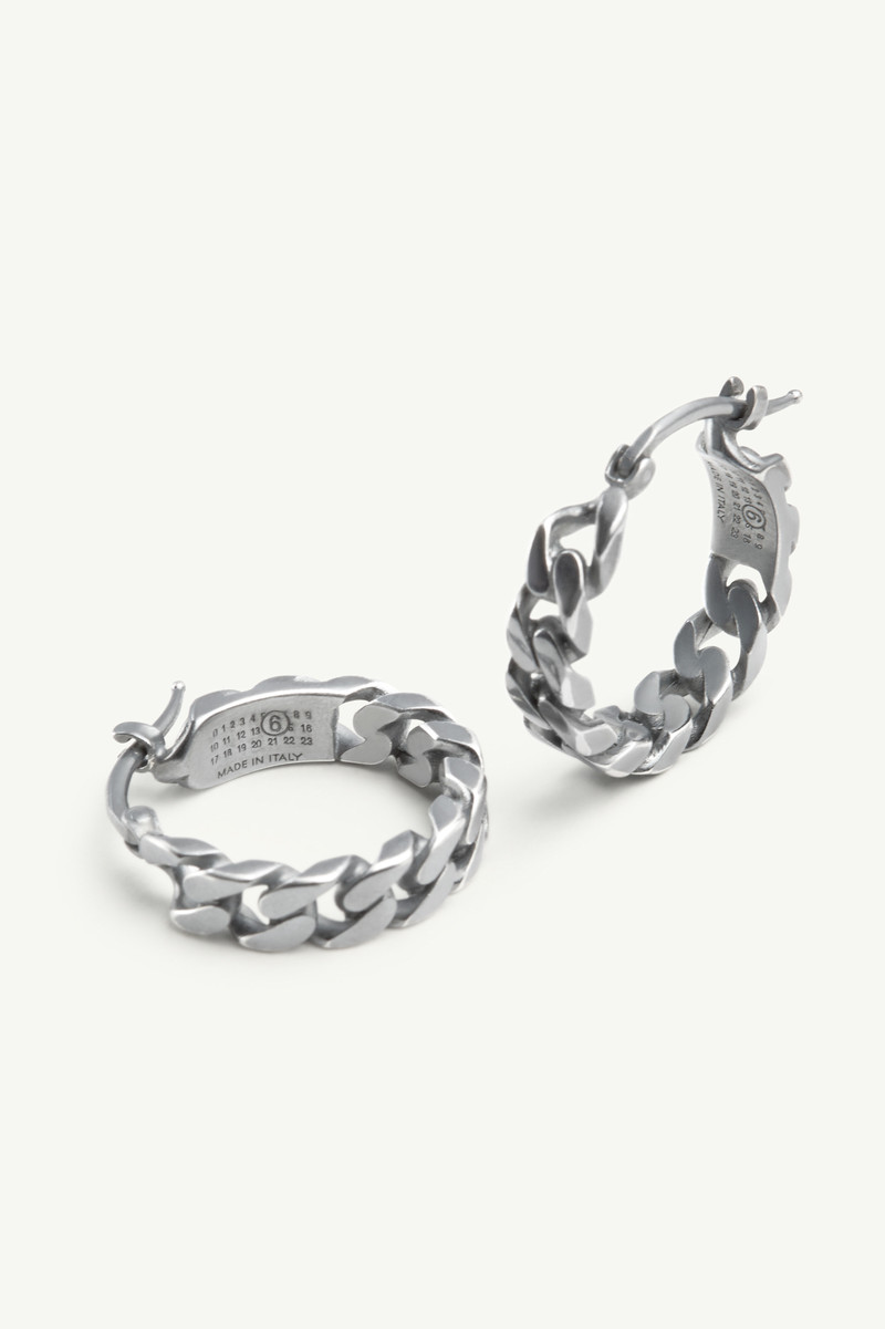 Burnished chain earrings 4