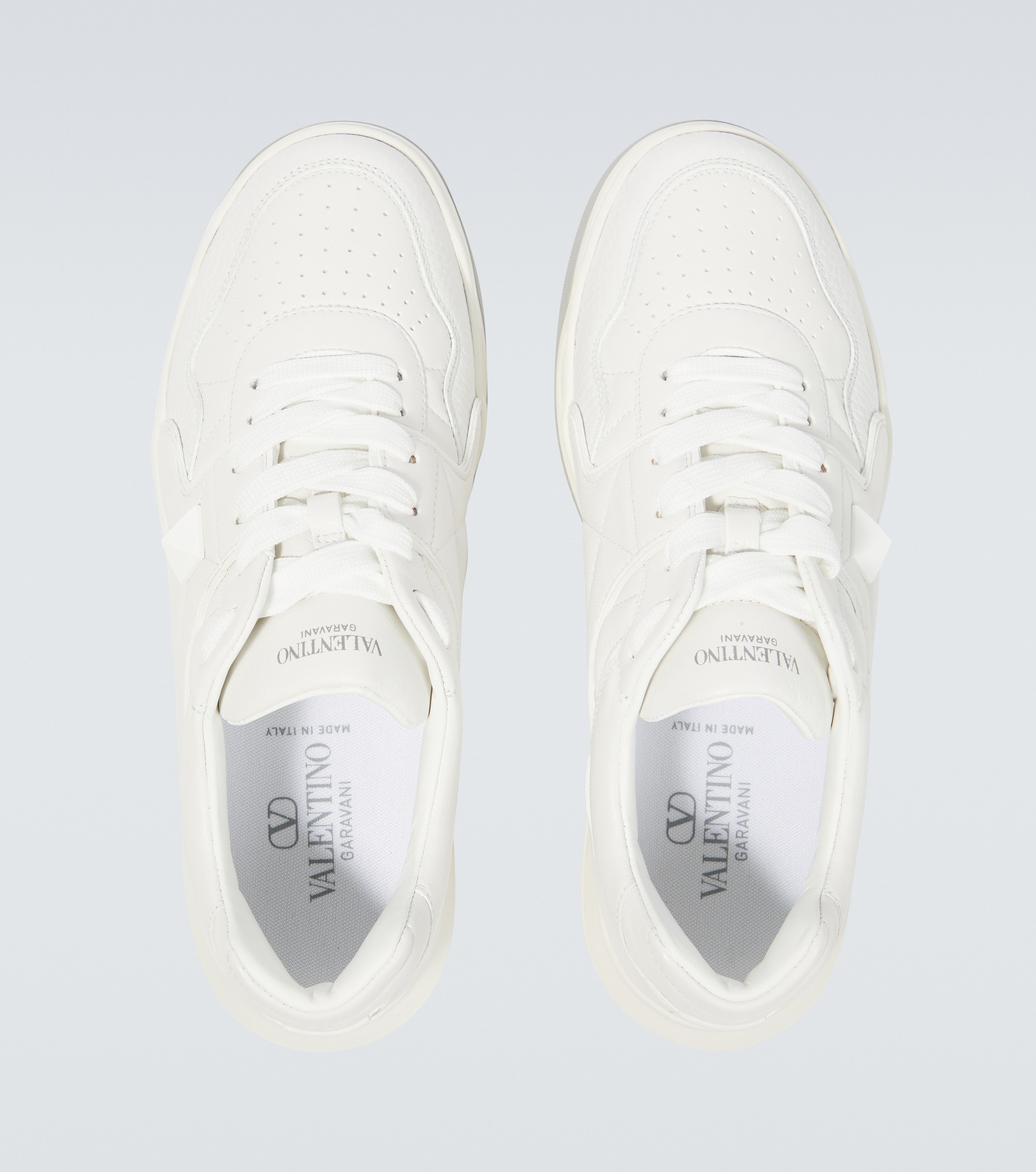One Stud faux-leather sneakers - 4
