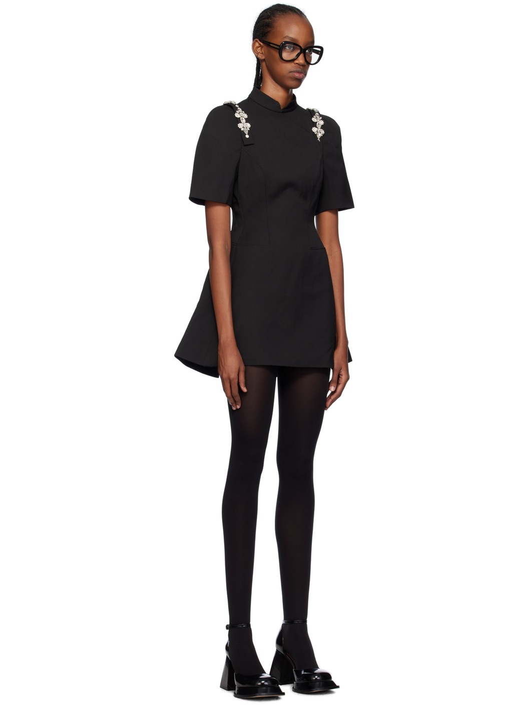 SSENSE Exclusive Black Qipao Minidress - 2