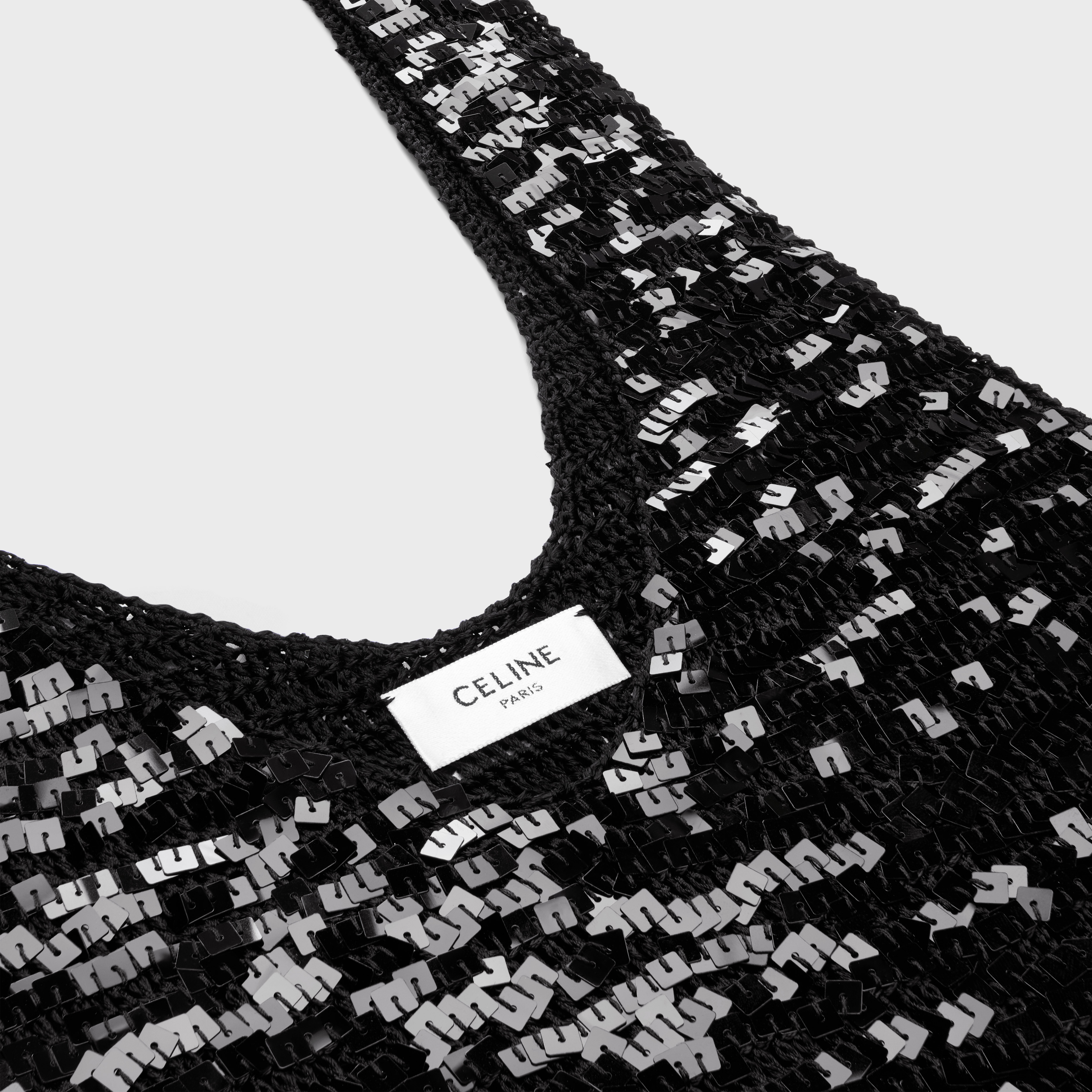 embroidered mini dress in crocheted viscose - 3