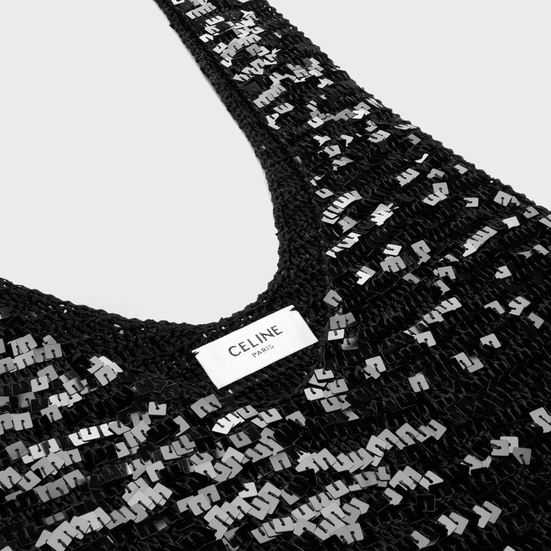 embroidered mini dress in crocheted viscose 3