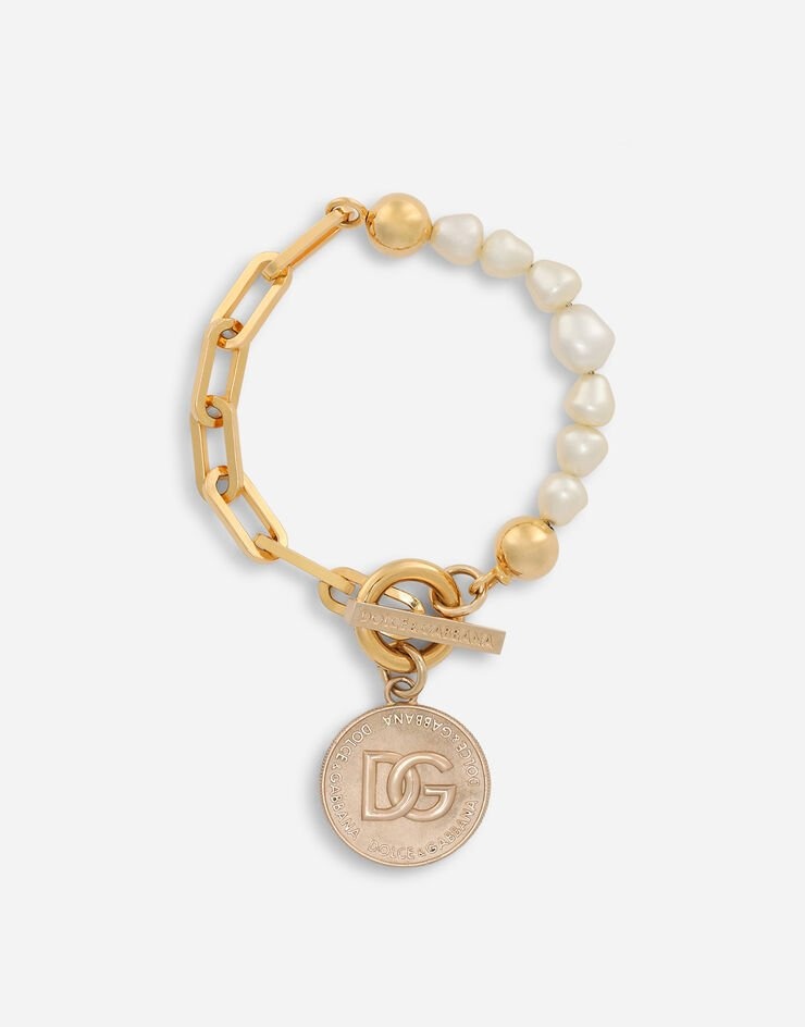 Link bracelet with DG-logo coin - 1