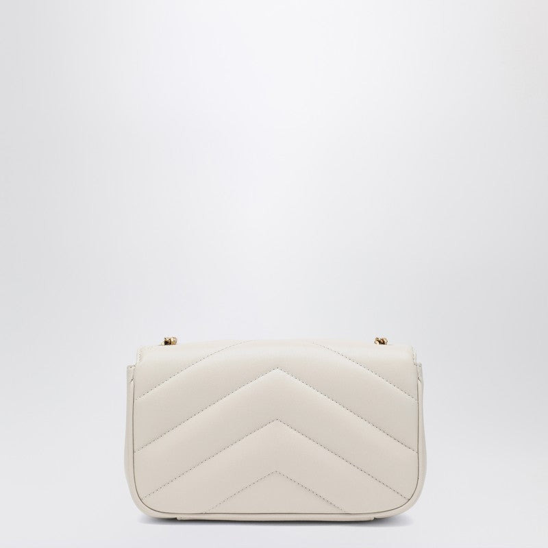 Saint Laurent Loulou Mini Cream Soft Leather Bag Women - 2