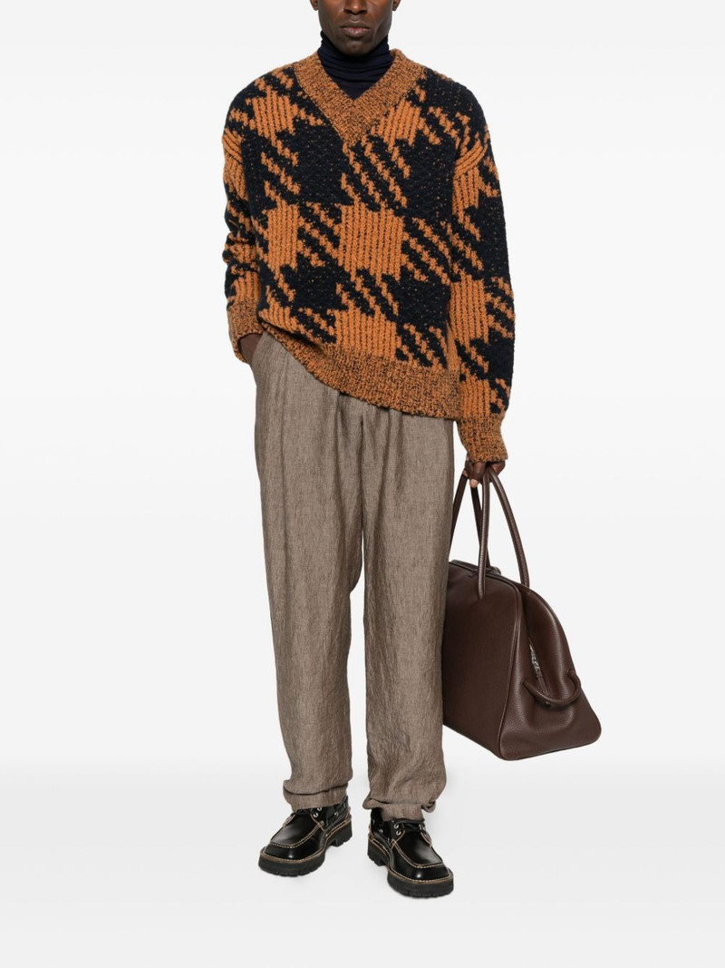 GIORGIO ARMANI pleated elasticated-waist trousers outlook