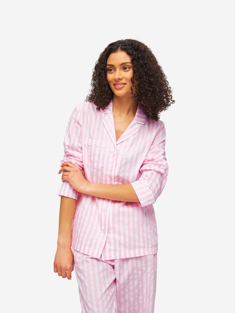 Women's Pyjamas Capri 20 Cotton Pink - 5