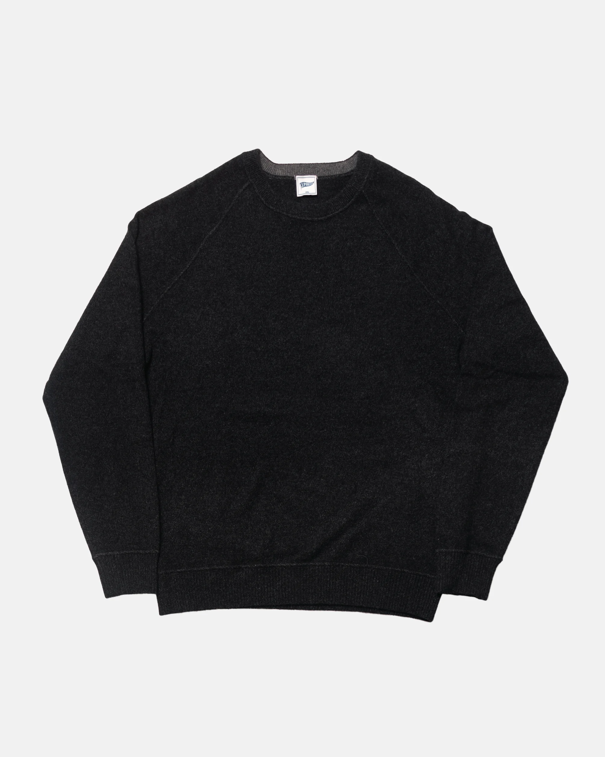 CHARCOAL CASHMERE CREWNECK SWEATER - TRIM FIT - 1