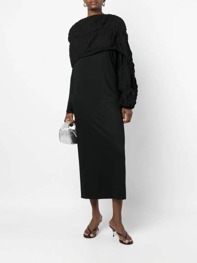 Yohji Yamamoto wool and cotton dress outlook