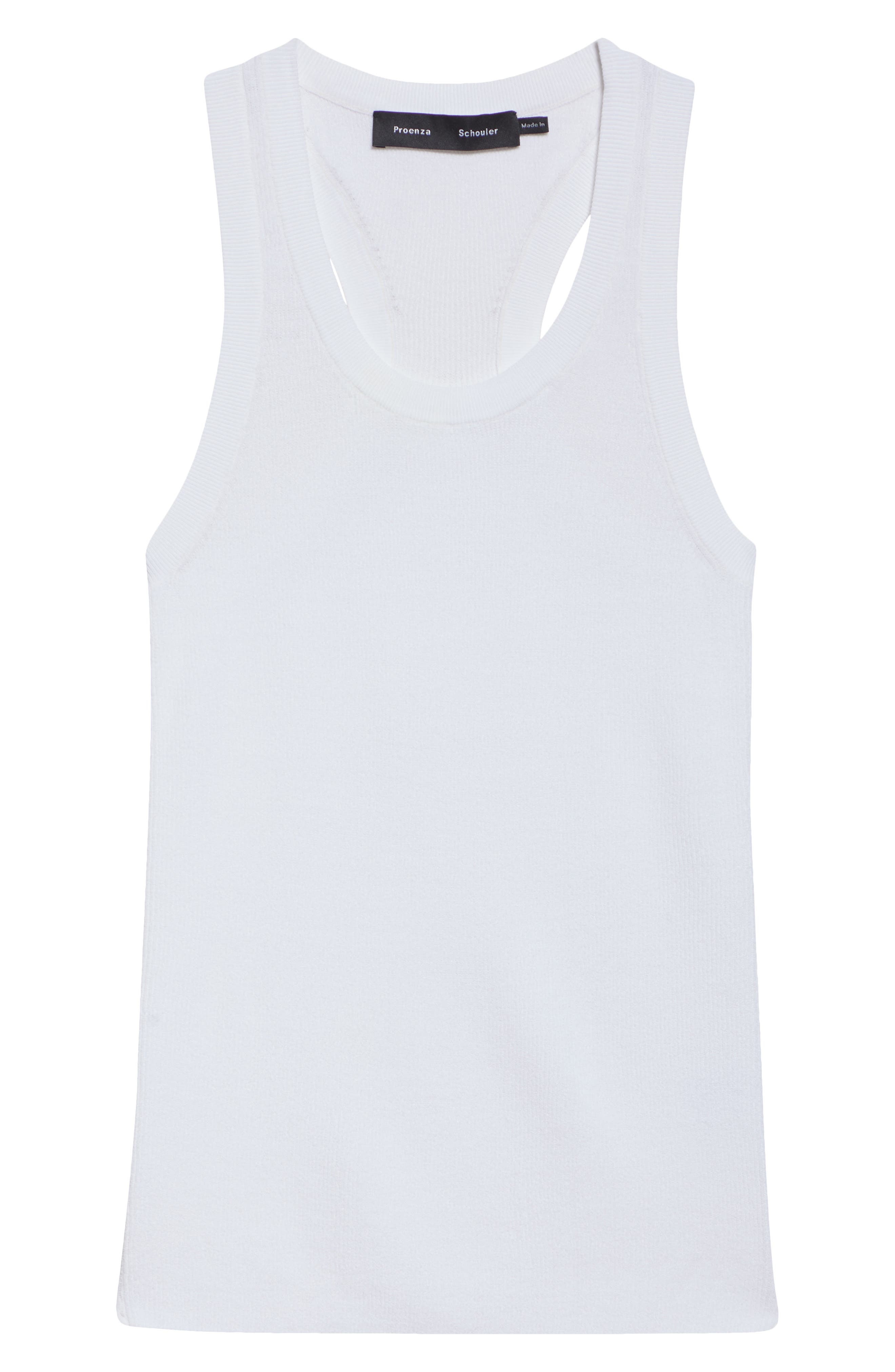 Proenza Schouler Ribbed Tank in White at Nordstrom - 6
