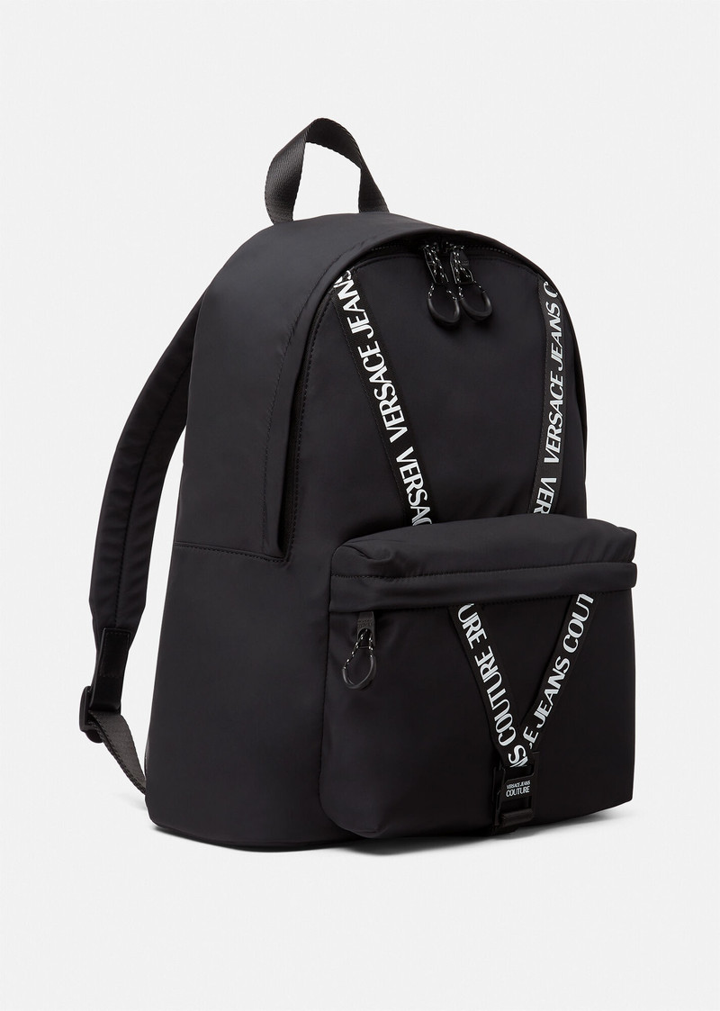 VERSACE JEANS COUTURE V-Webbing Logo Backpack outlook
