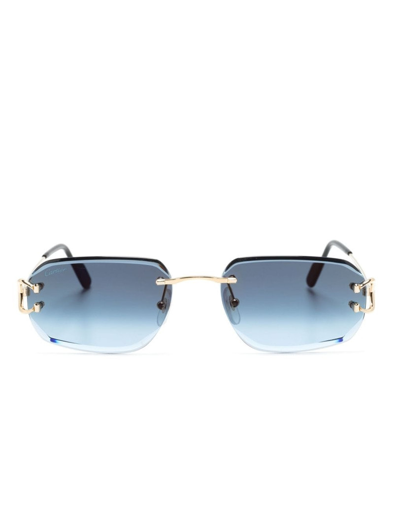 0468S rectangle-frame sunglasses 1