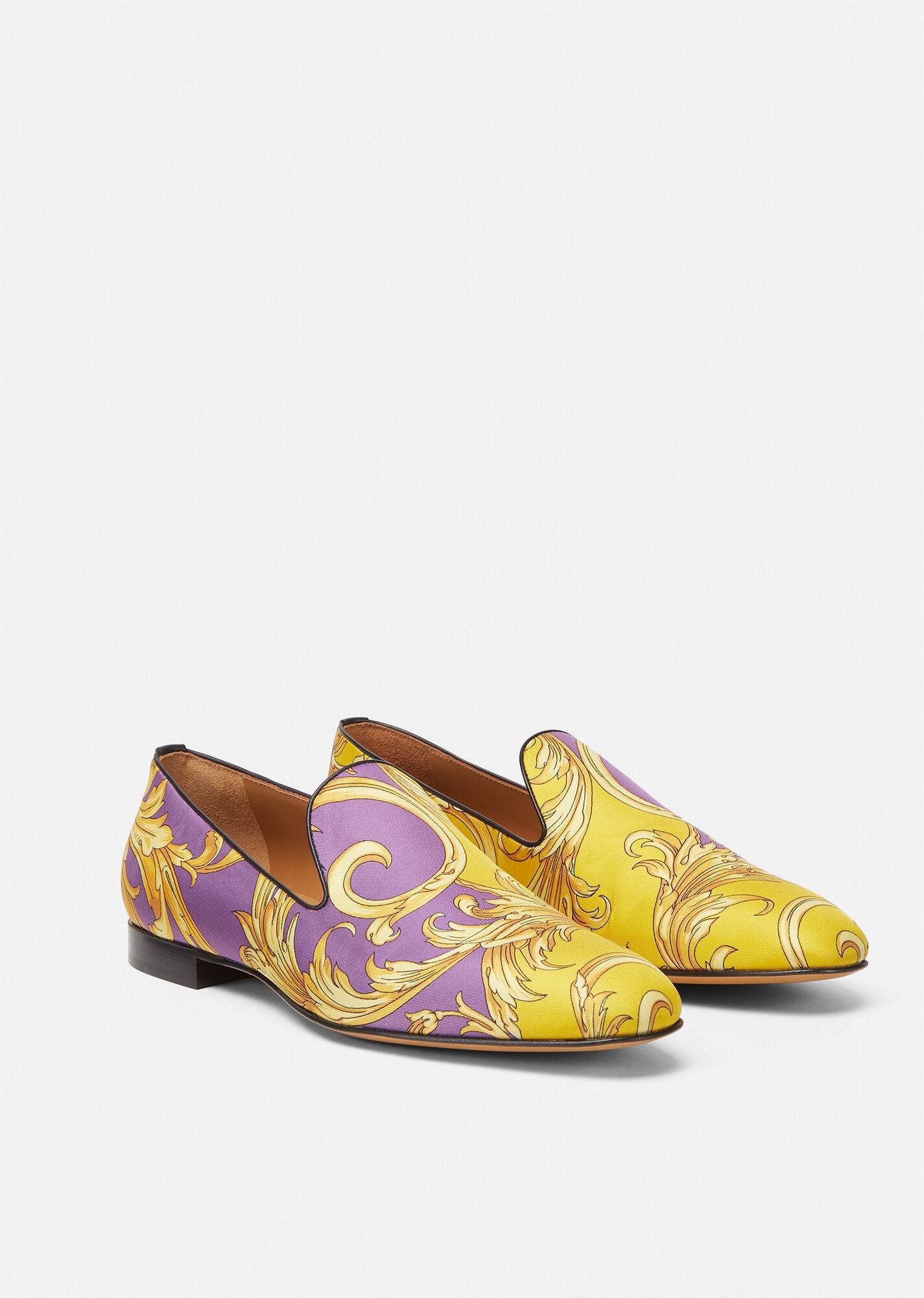 Barocco Goddess Silk Slippers - 4