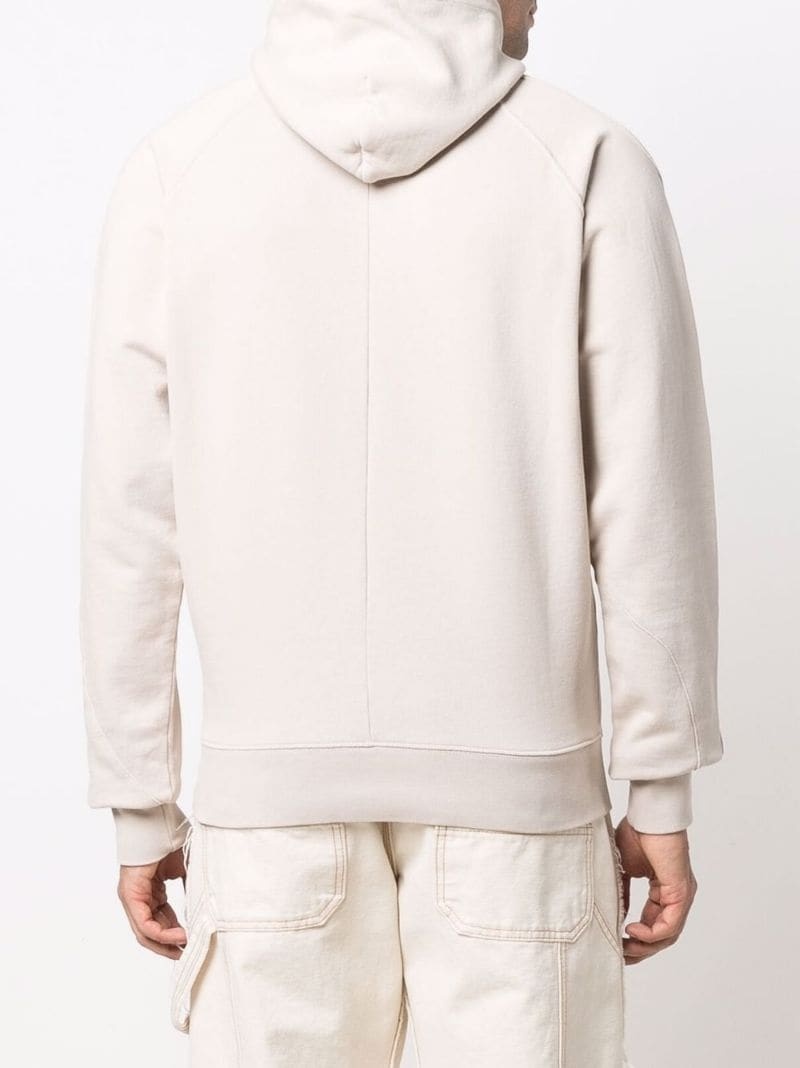 drawstring zipped hoodie - 4