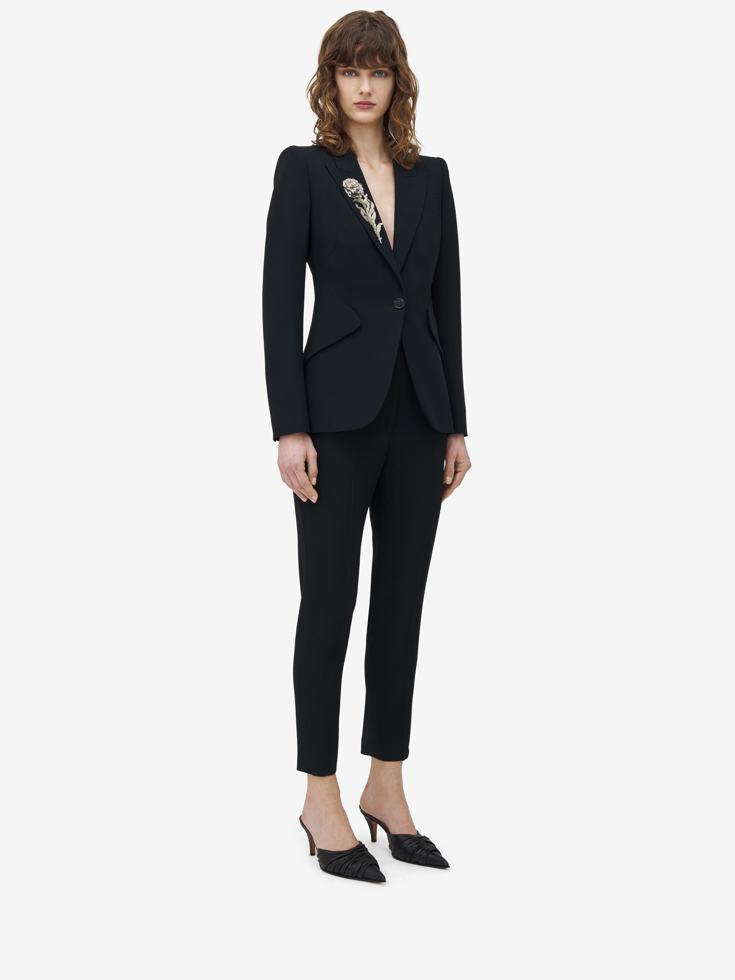 Peak Shoulder Embellished Jacket - 3