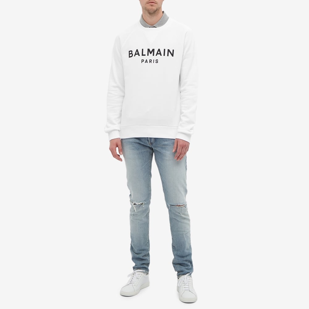 Balmain Paris Logo Crew Sweat - 5