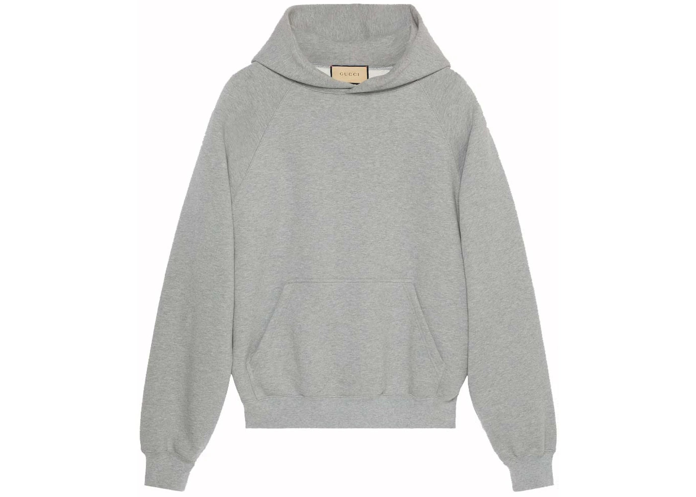 Gucci Cotton Hooded Sweatshirt with Print Grey - 1