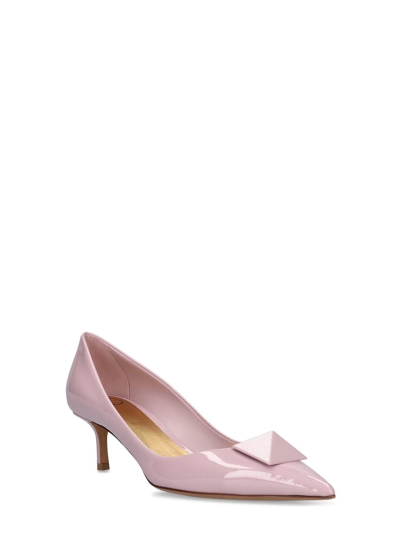 50mm One Stud patent leather pumps - 3