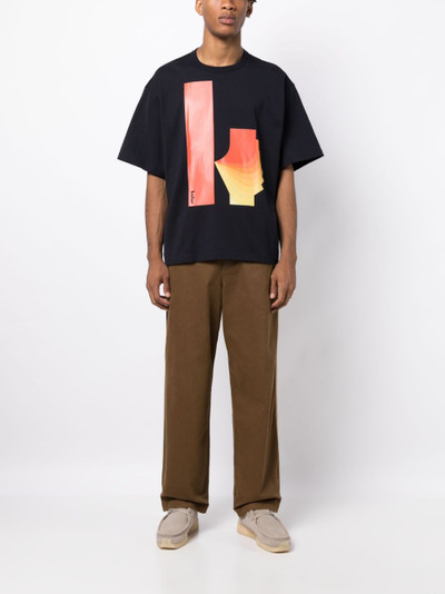 Kolor logo-print cotton T-shirt outlook