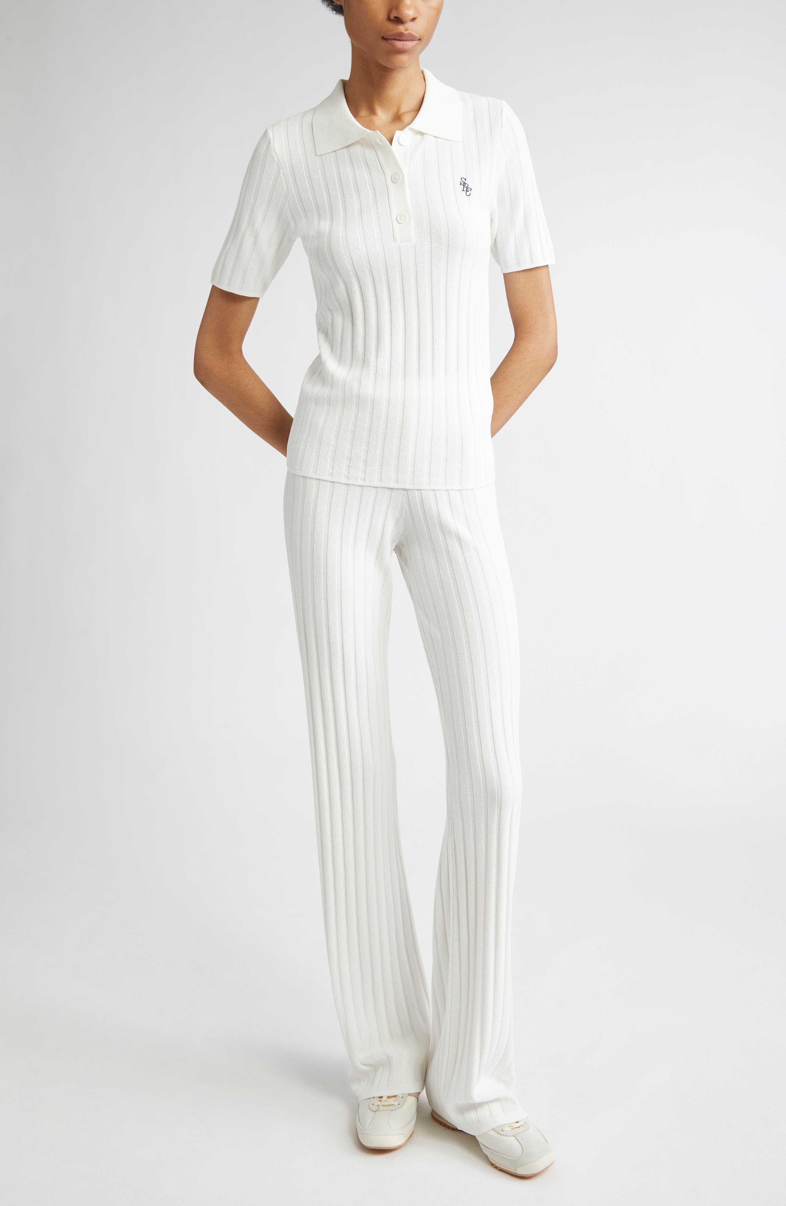 Sporty & Rich Rib Pants in Ecru at Nordstrom - 2