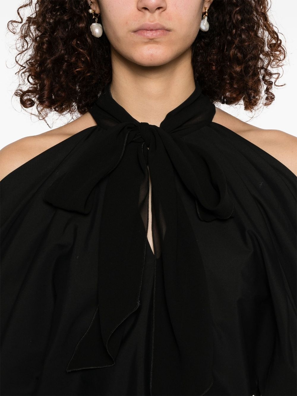 draped blouse - 5