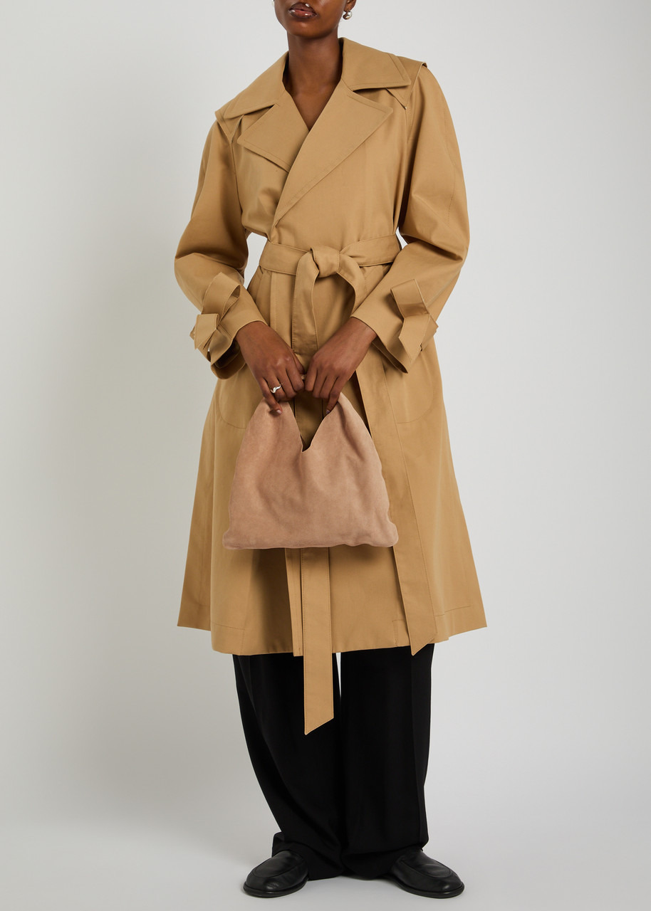 The Row Small Bindle Suede top Handle bag - 5