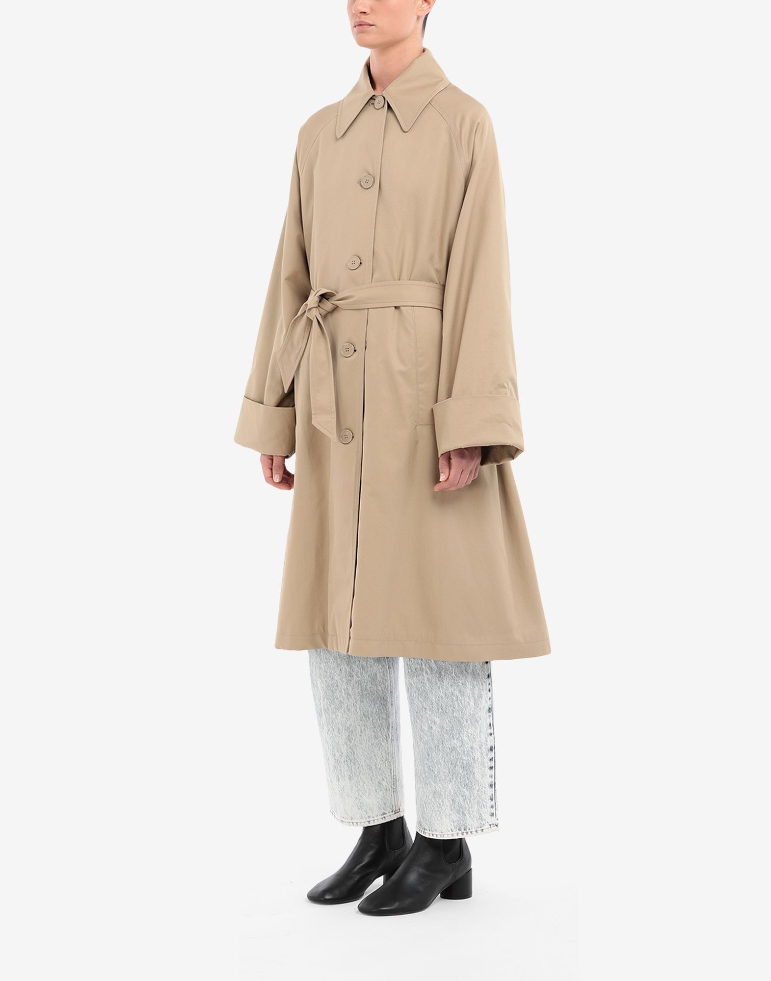 Oversized twill trench - 5