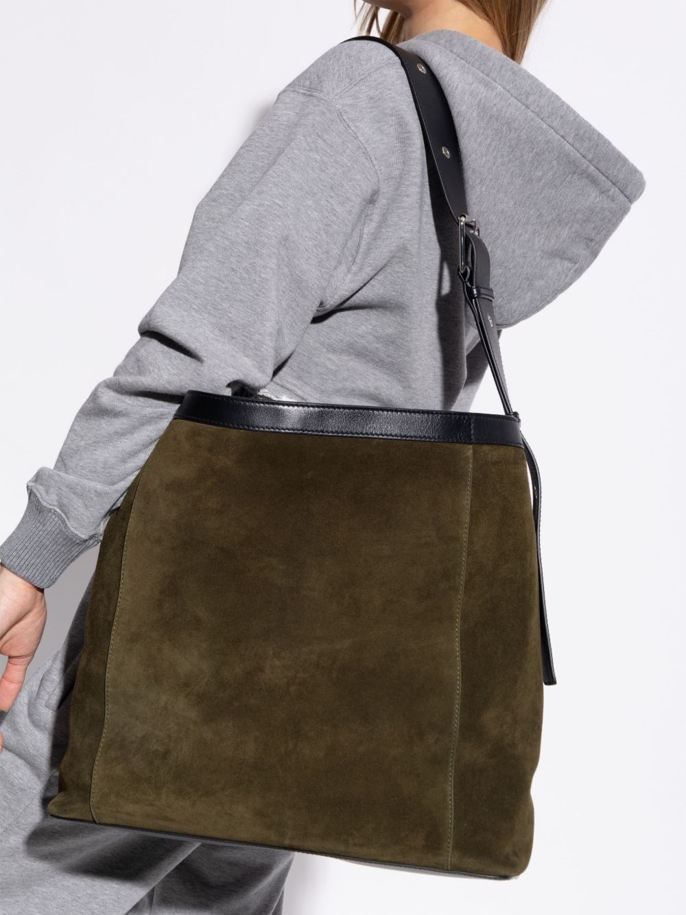 suede tote bag - 2