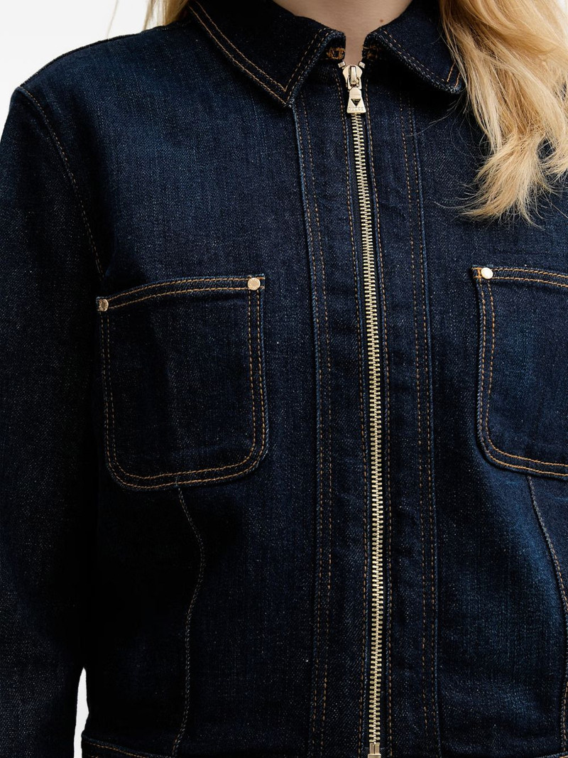 zip-up denim jacket 5