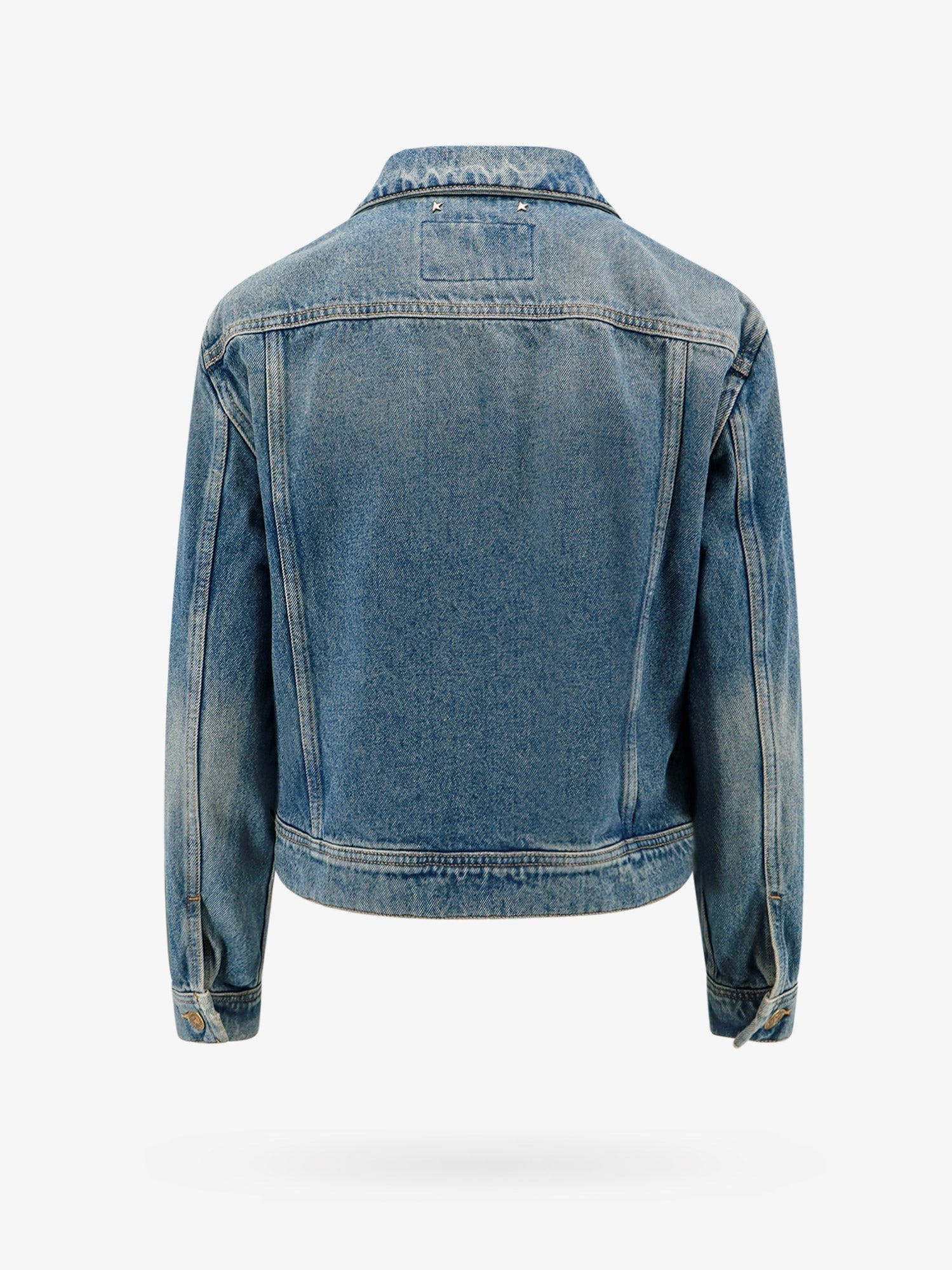 Golden Goose Deluxe Brand Women Denim Jacket With Embroidered Monogram - 2