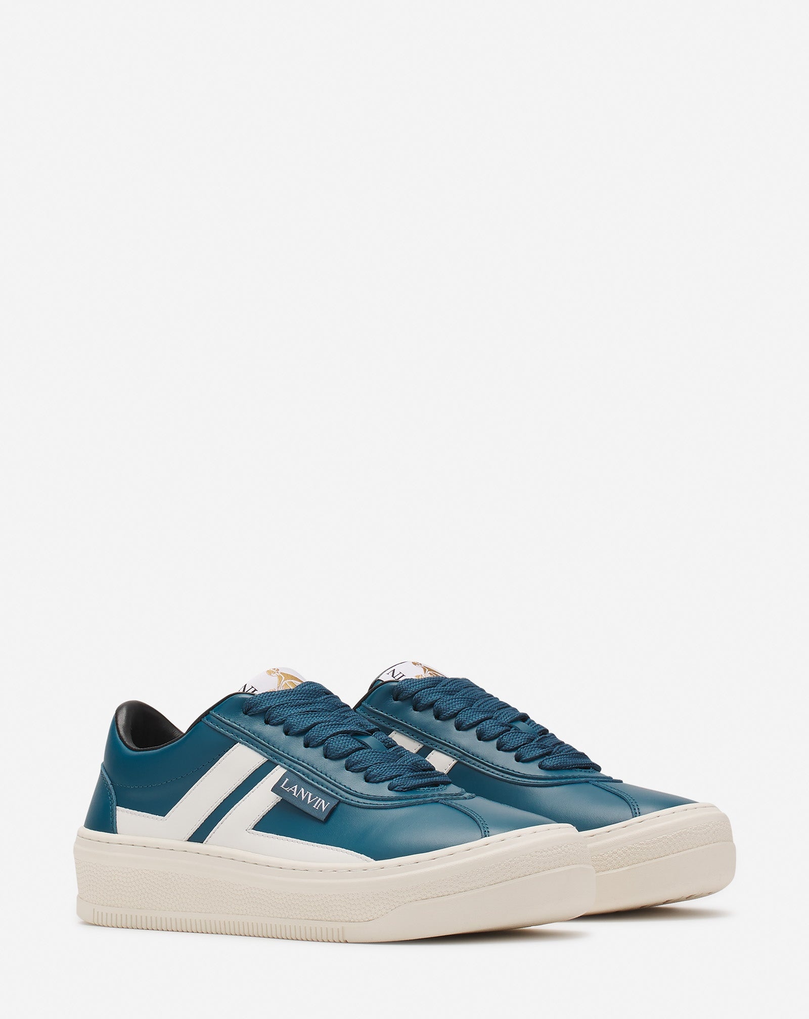 LANVIN CASH LEATHER SNEAKERS - 2