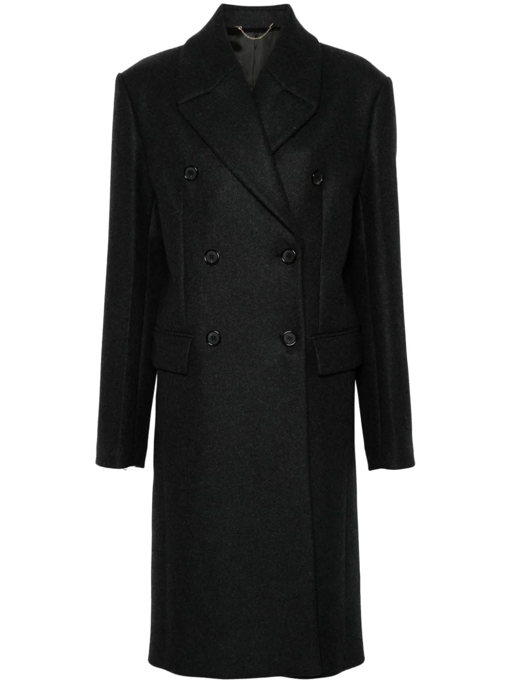 double-breasted coat - 1