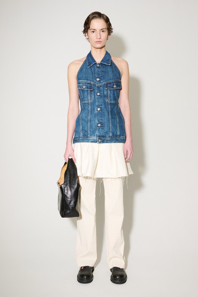 Our Legacy Strap Denim Vest Western Blue Denim outlook