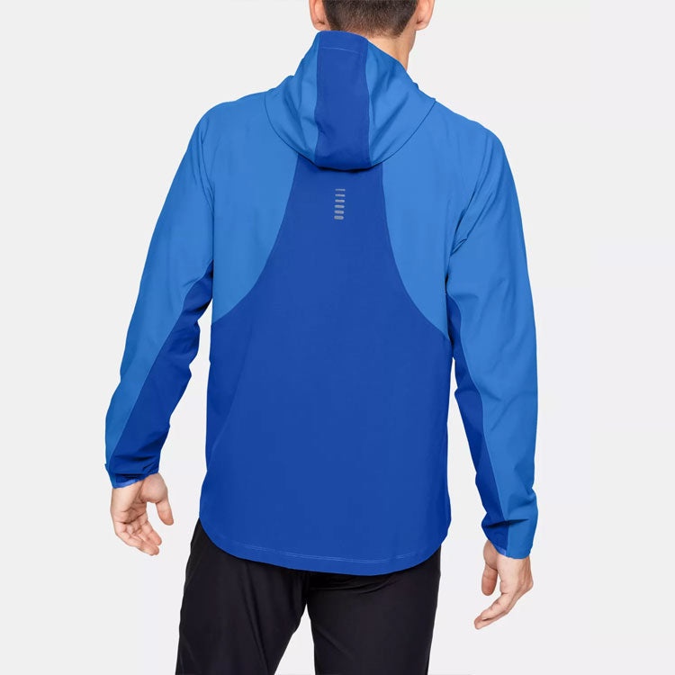 Men's Under Armour Qualifier Running Sports Jacket Blue 1350173-464 - 5