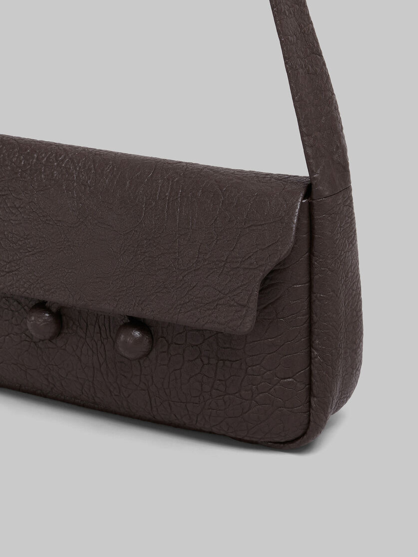 BROWN NAPPA MEDIUM TRUNKAROO SOFT BAG - 4