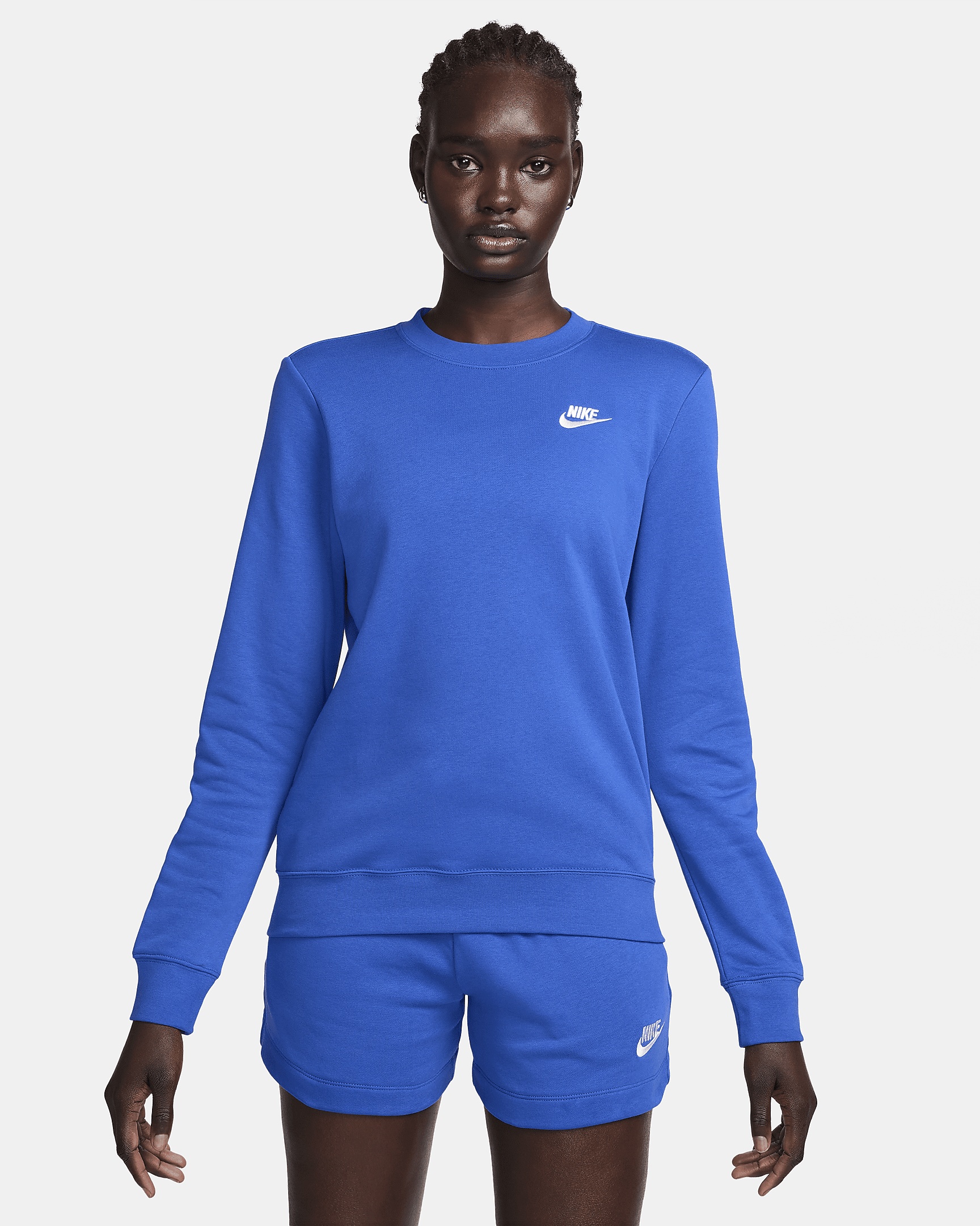 Women's Nike Sportswear Club Fleece Crew-Neck Sweatshirt - 1