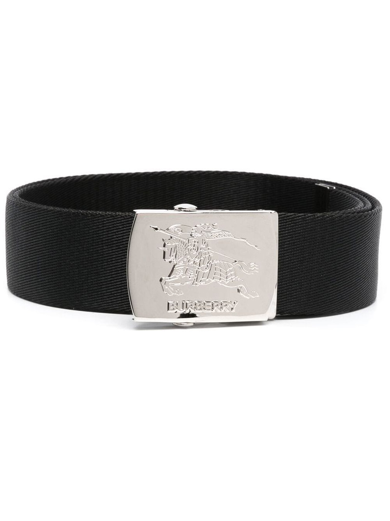 Burberry logo-engraved sliding buckle belt outlook