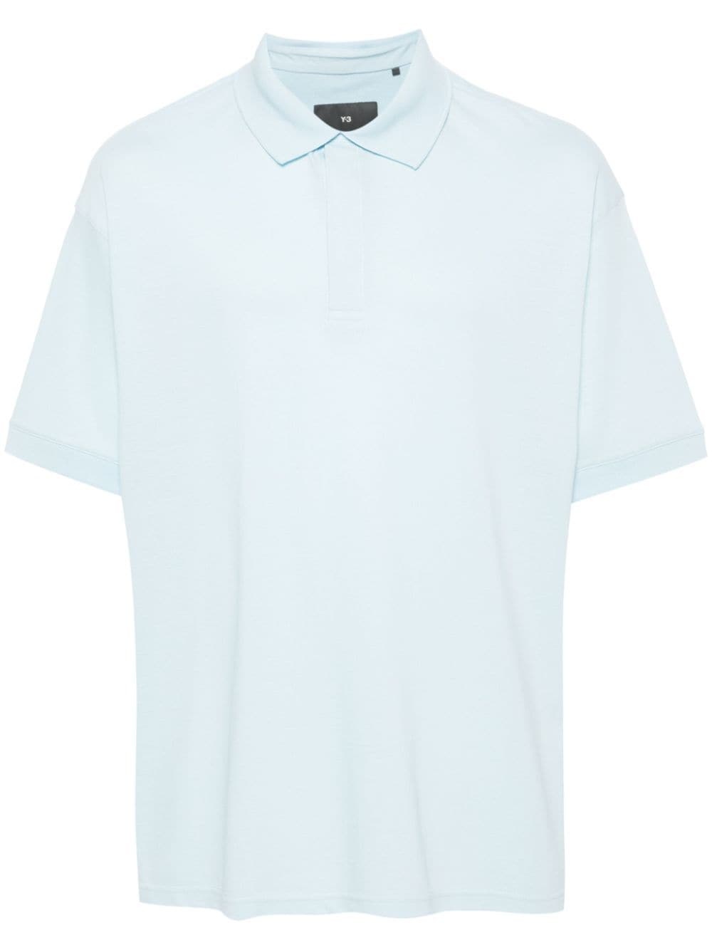 logo-rubberised cotton piquÃ© polo shirt - 1