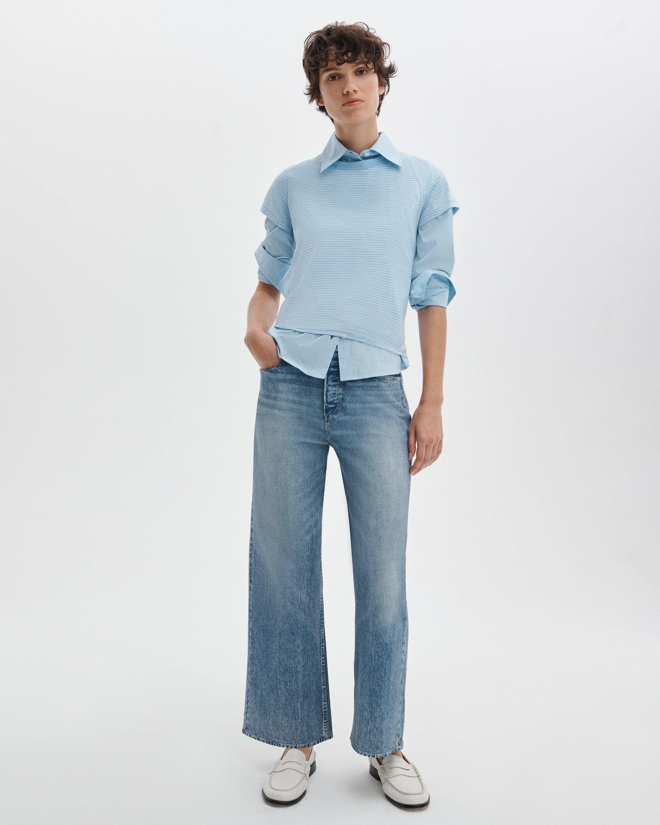 rb Miramar Andi Ankle Wide-Leg Pant Cotton Terry - 1