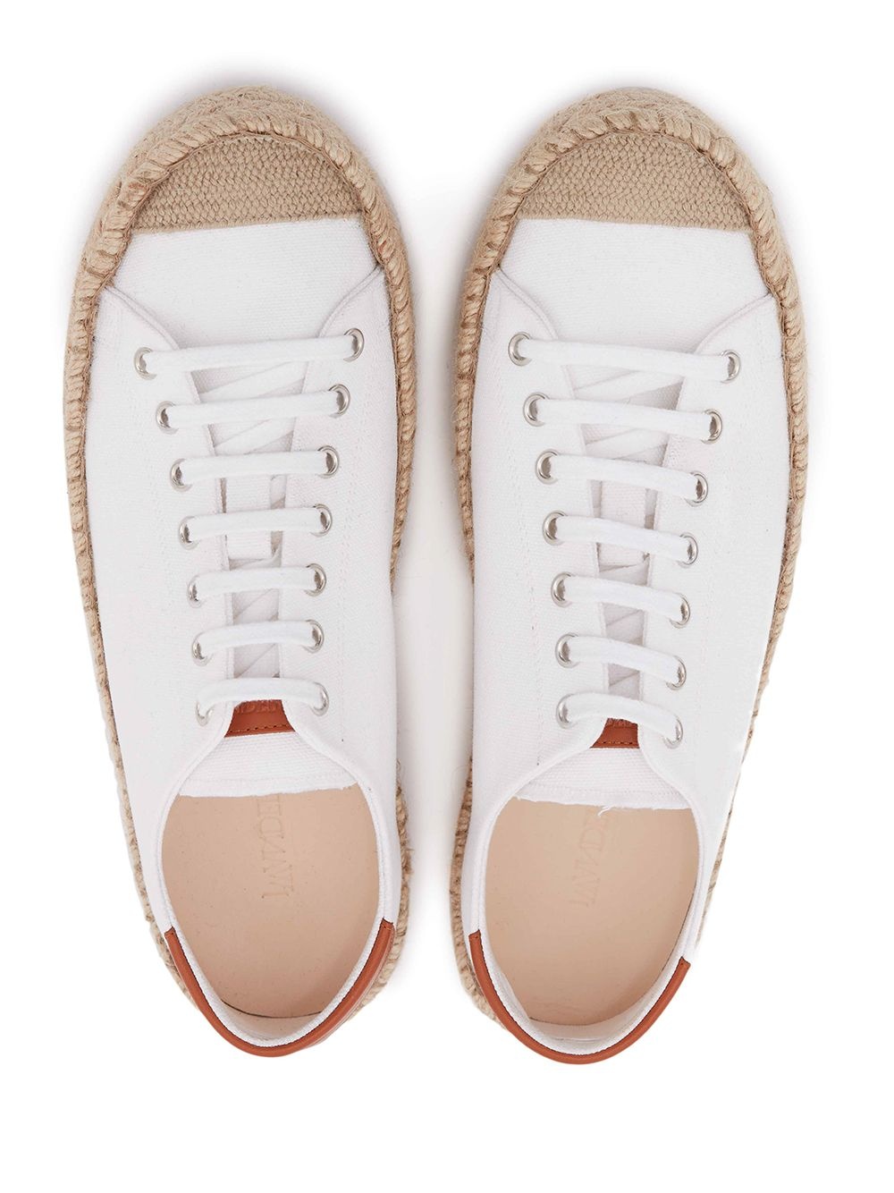 lace-up espadrille sneakers - 4