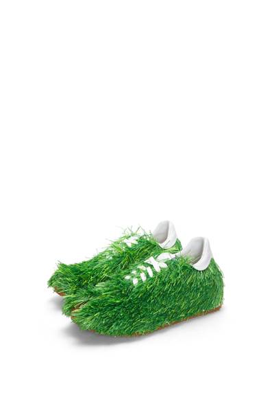 Loewe Grass sneaker in   canvas and raffia outlook