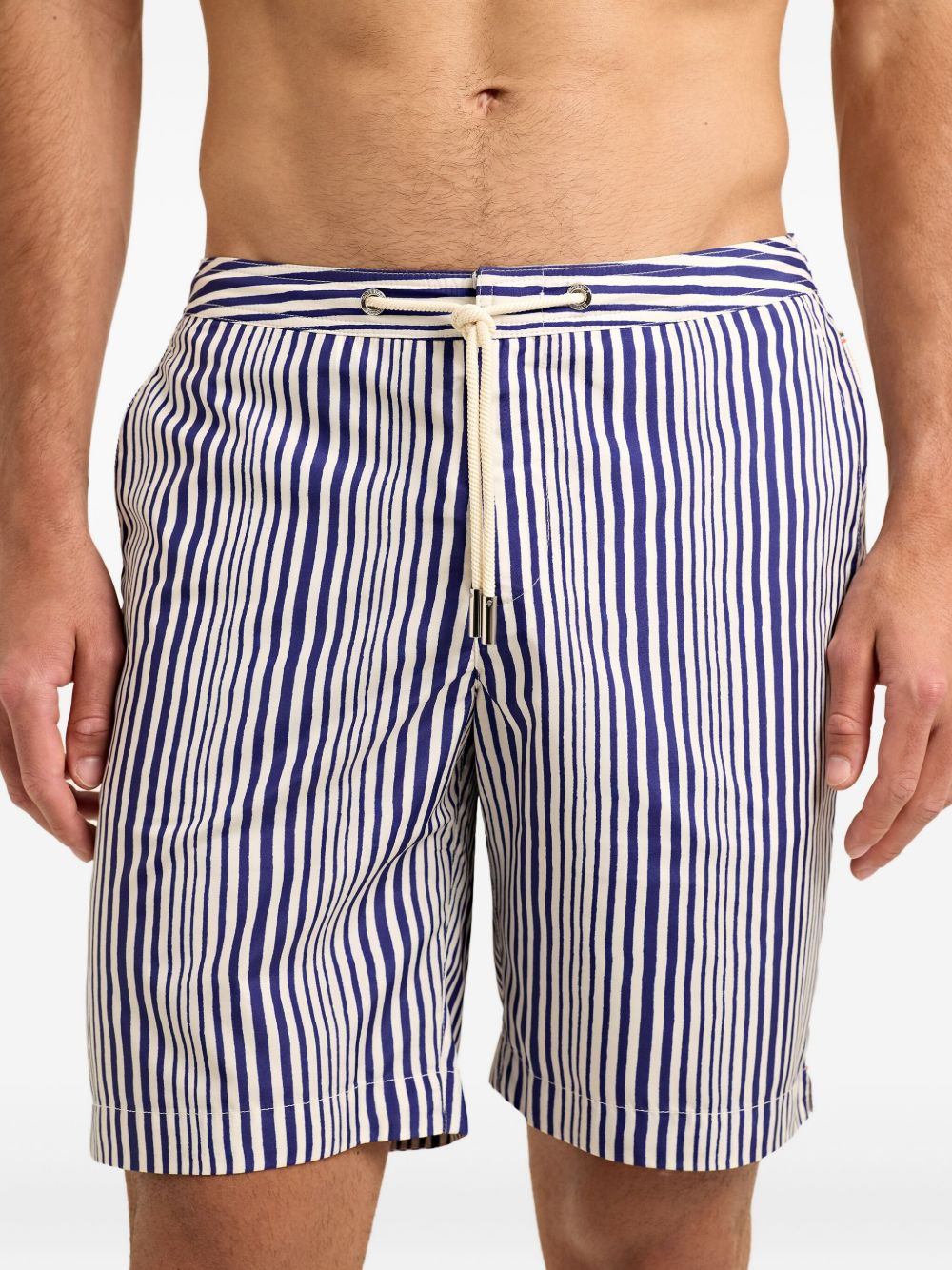 striped swim shorts - 5
