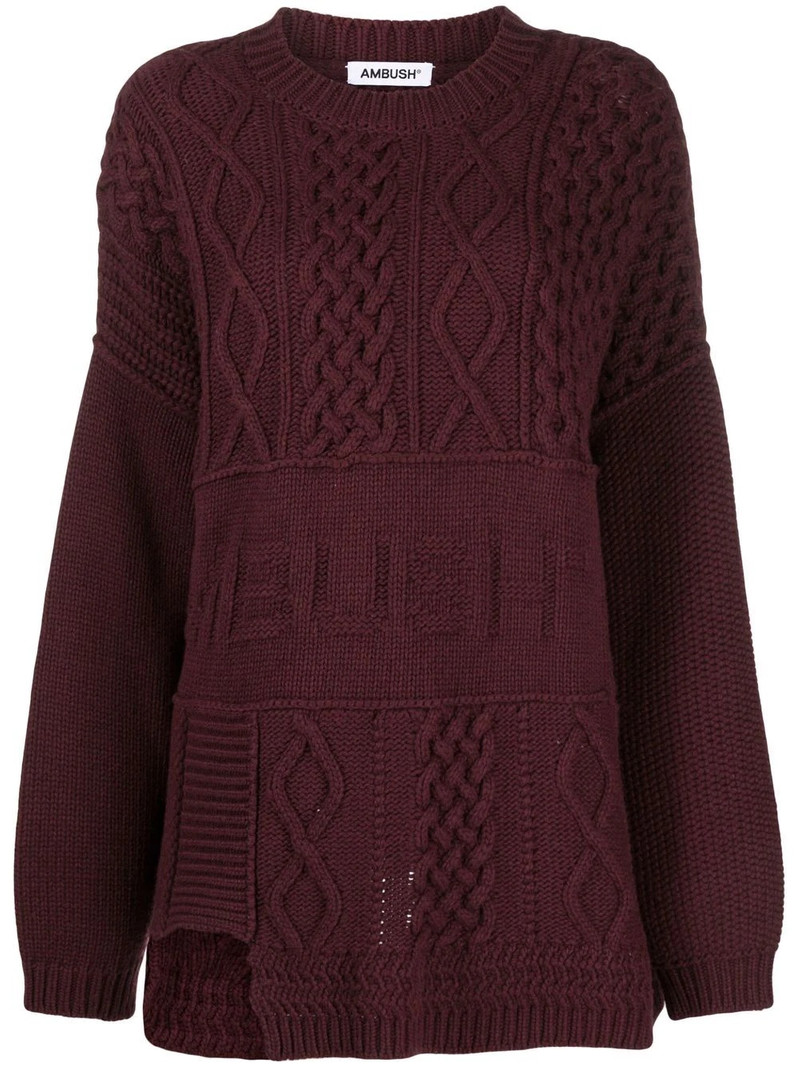 cable-knit jumper 1