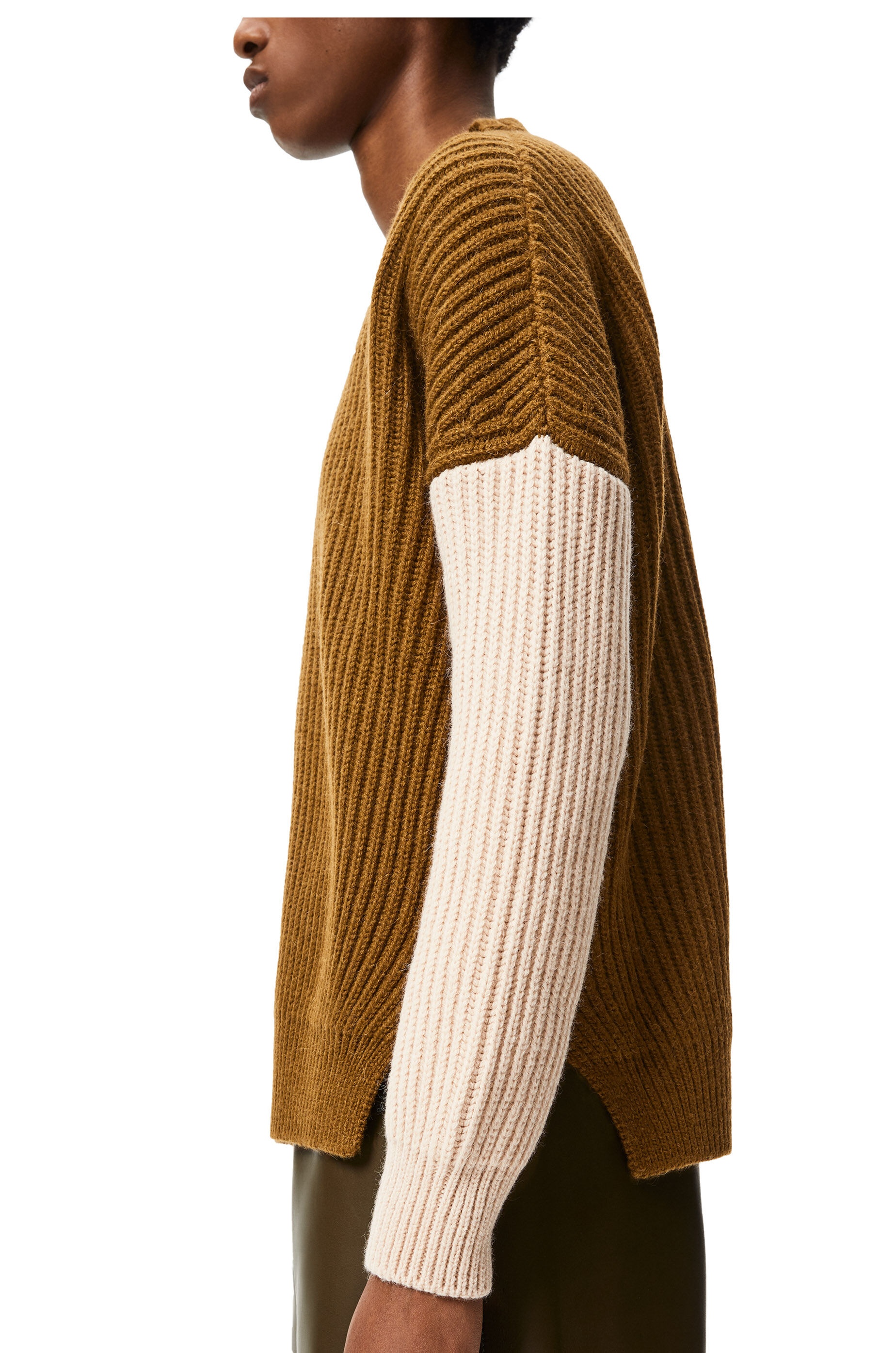 Sweater in ribbed alpaca, polyamide and wool - 5